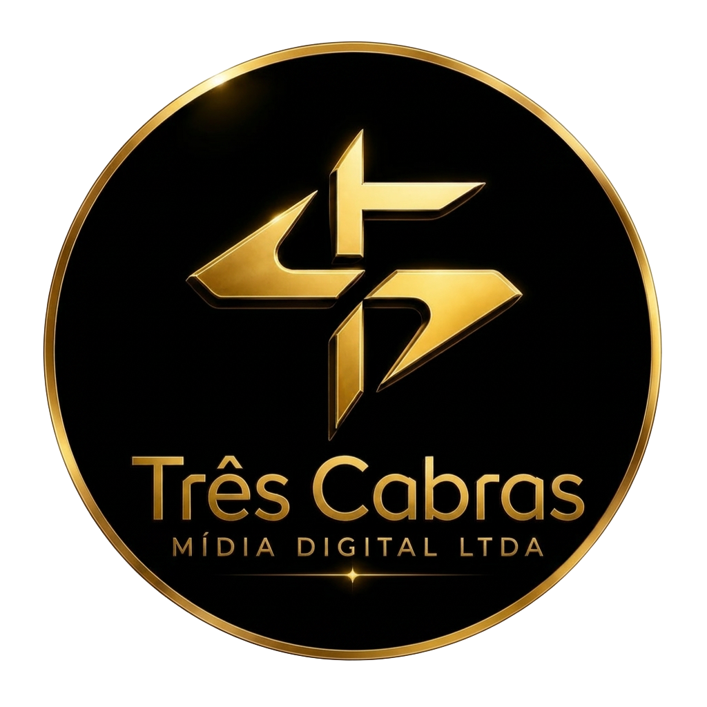 Logo da Três Cabras Mídia Digital